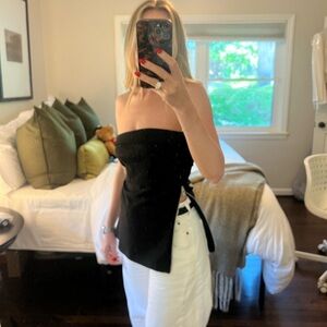 Zara Black Strapless Top